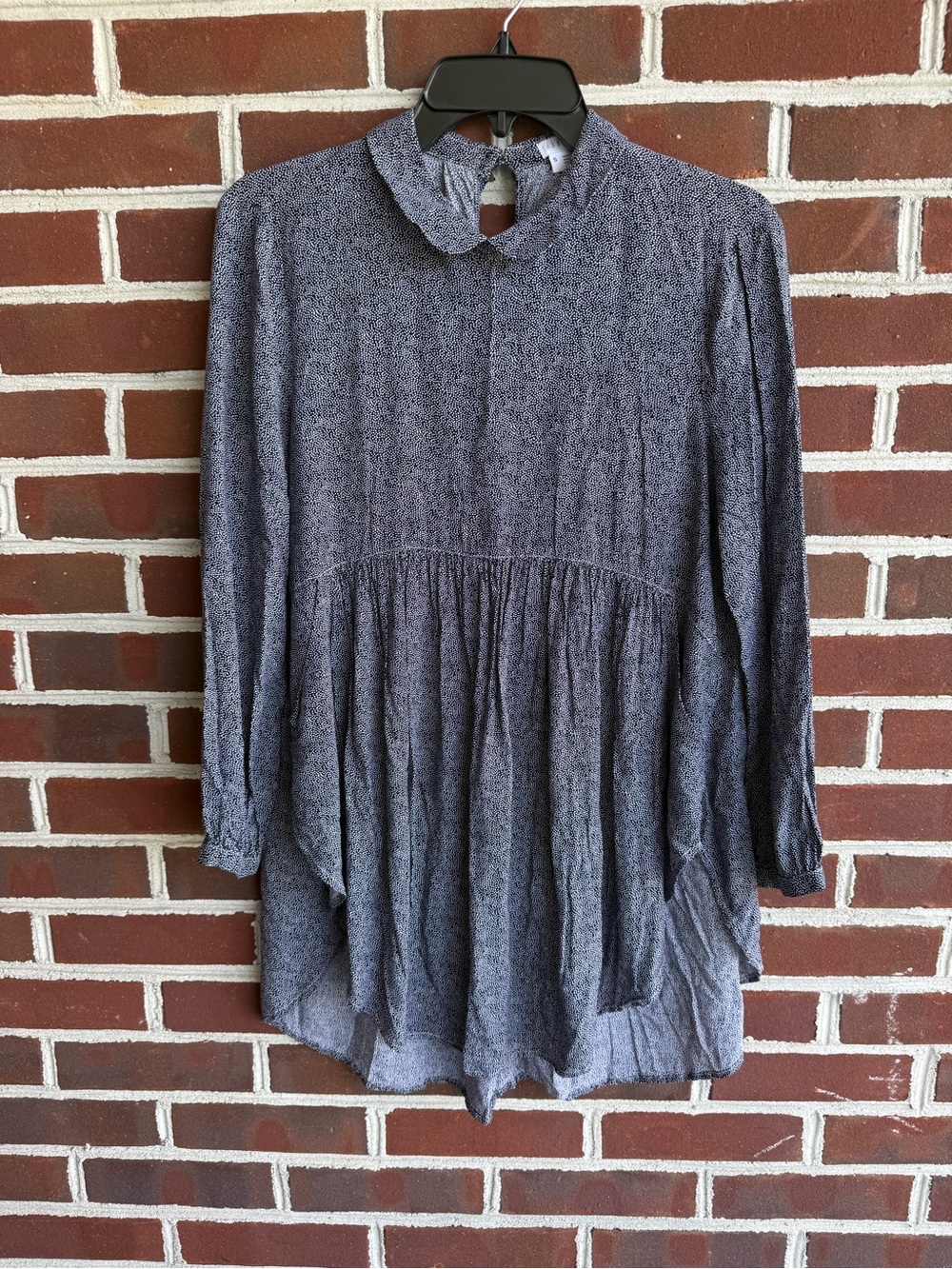 Urban Outfitters Cooperative Black White Micro Dot Babydoll Tunic Too Small